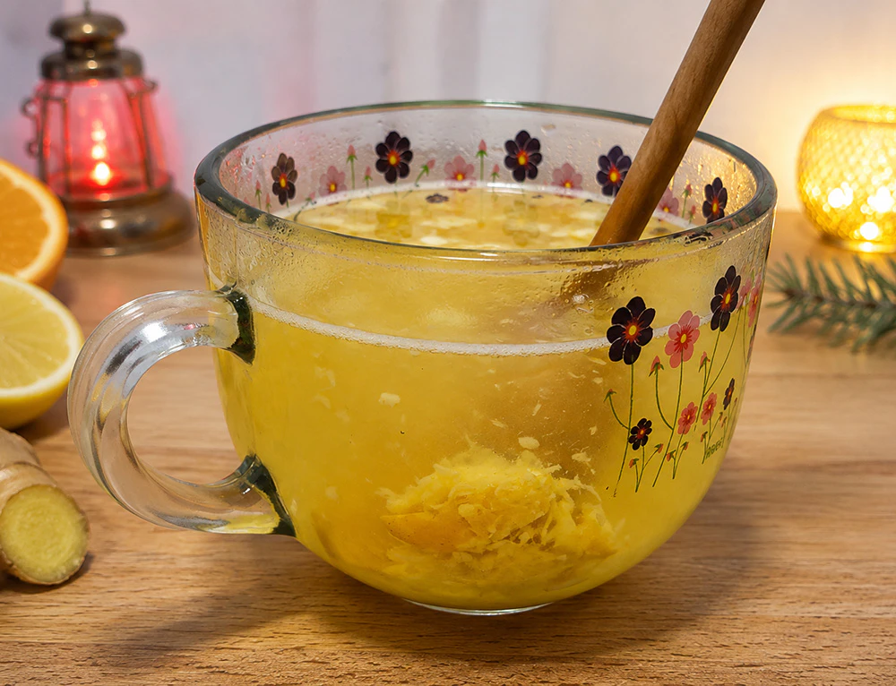 🍋 Замороженные кубики для чая с имбирём и цитрусами