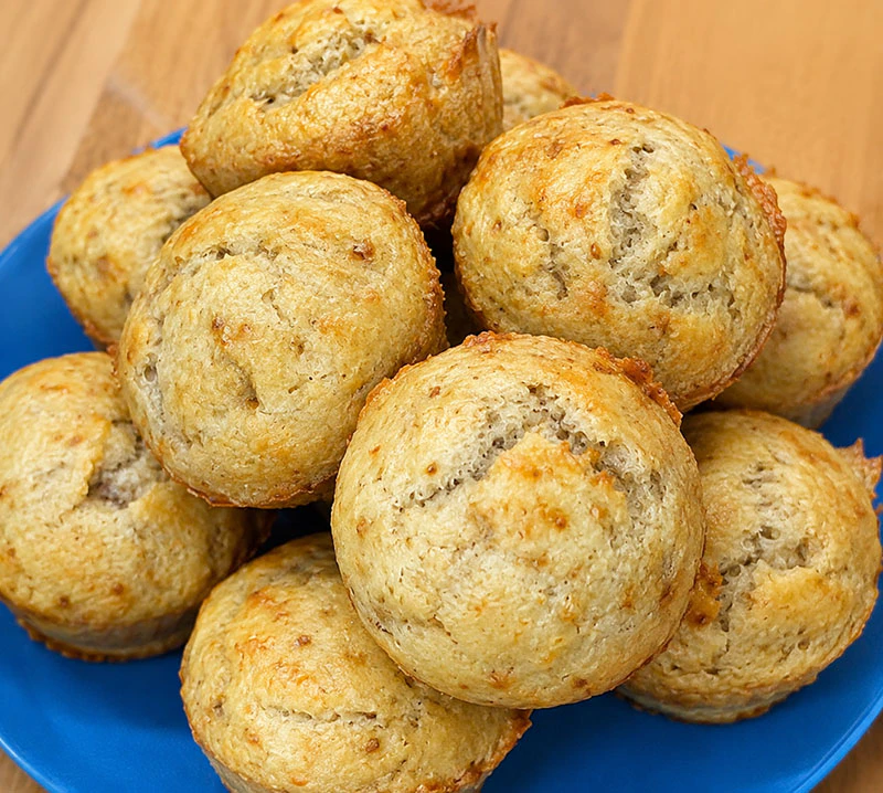 🧁 Банановые маффины со сметаной