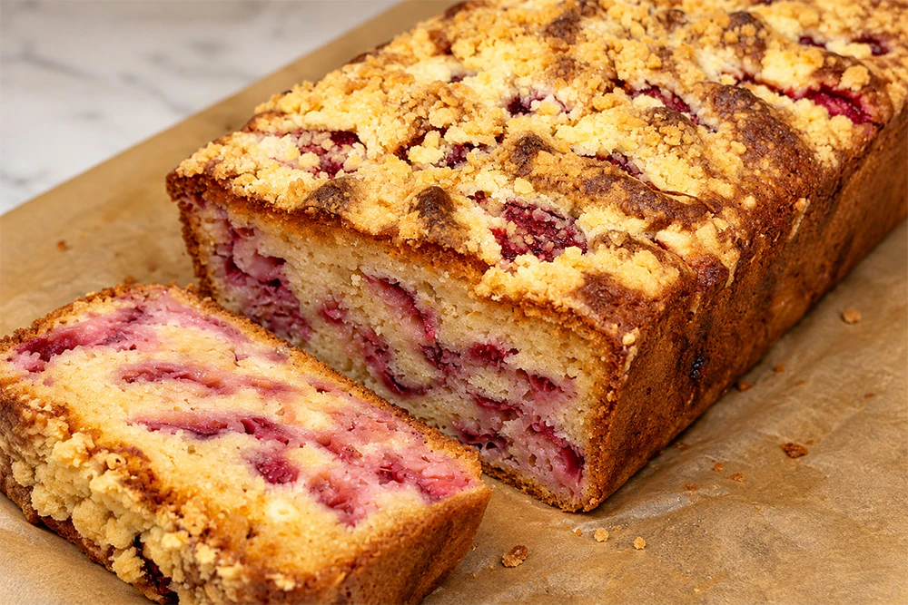 Strawberry Streusel Cake